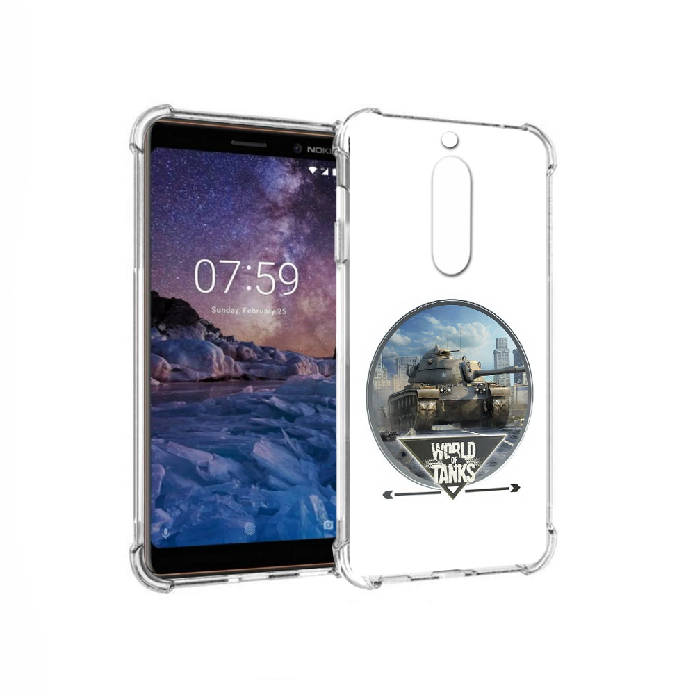 

Чехол MyPads Tocco для Nokia 7 Мир танков (PT95887.123.119), Прозрачный, Tocco