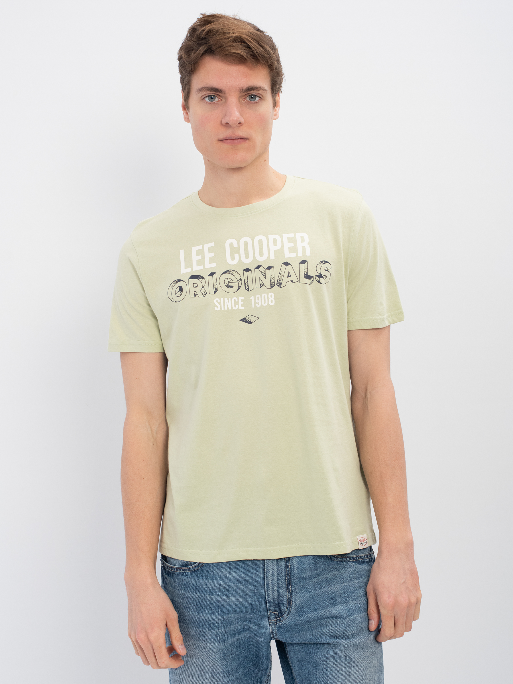 

Футболка мужская Lee cooper MT2A120475BS2LC3-CG зеленая L, MT2A120475BS2LC3-CG