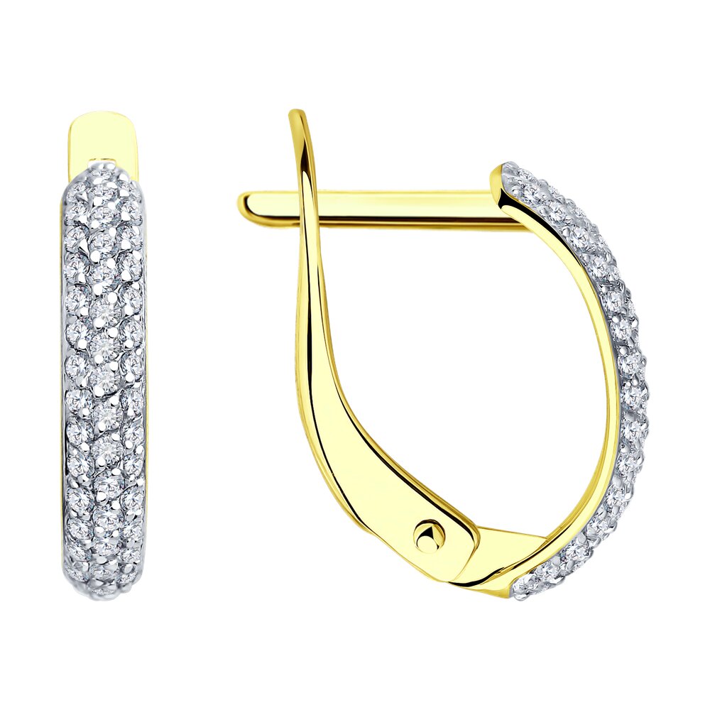 

Серьги из золота SOKOLOV 028159-2, фианит, 028159-2