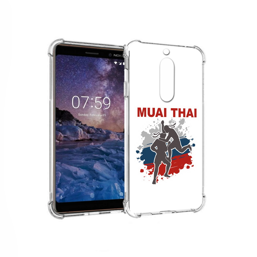 

Чехол MyPads Tocco для Nokia 7 Муайтай (PT95887.123.123), Прозрачный, Tocco