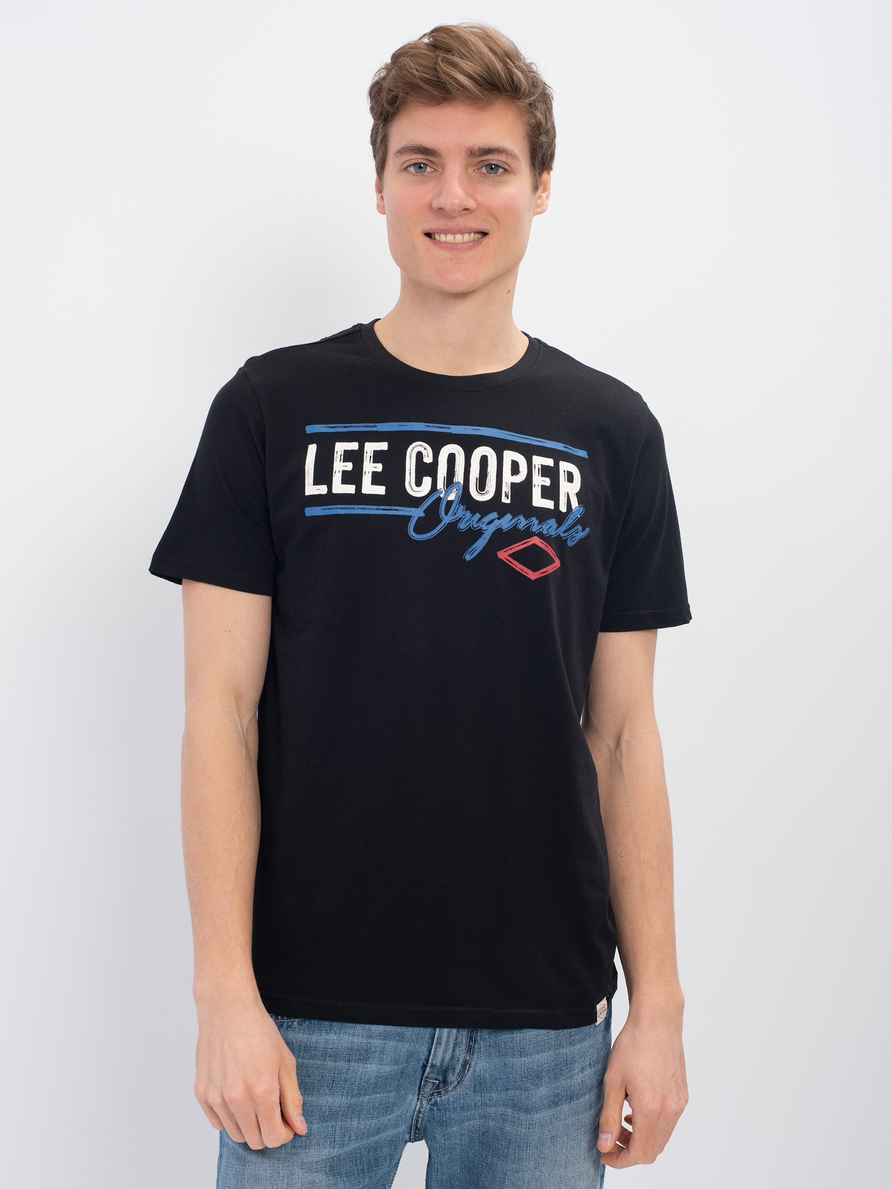 

Футболка мужская Lee cooper MT2A120476BS2LC-BLK черная 2XL, MT2A120476BS2LC-BLK