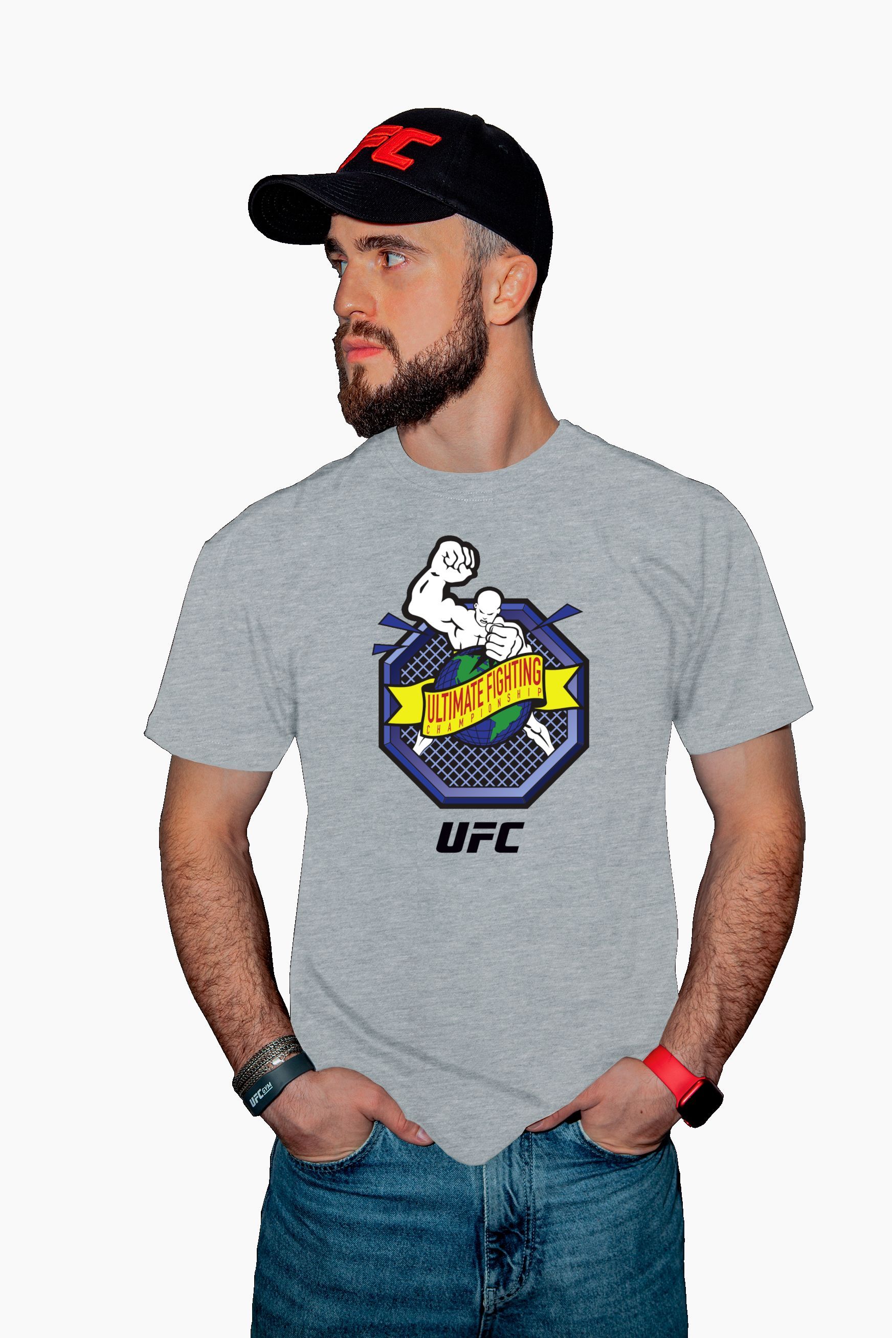 Футболка мужская UFC UFCTSGR001037P серая S/48