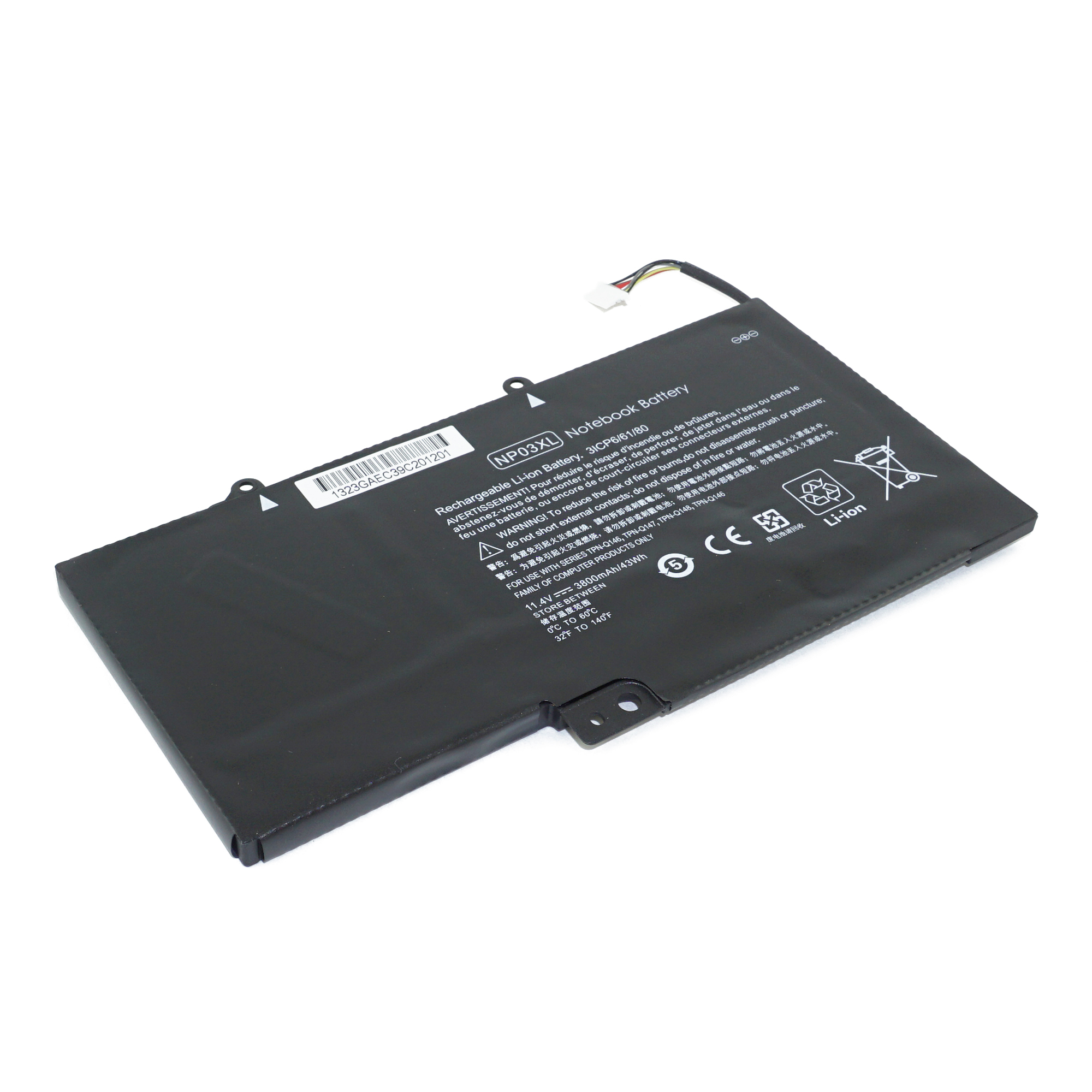 фото Аккумулятор np03xl для hp pavilion 13 x360 (760944-421, tpn-q146, hstnn-lb6l) azerty