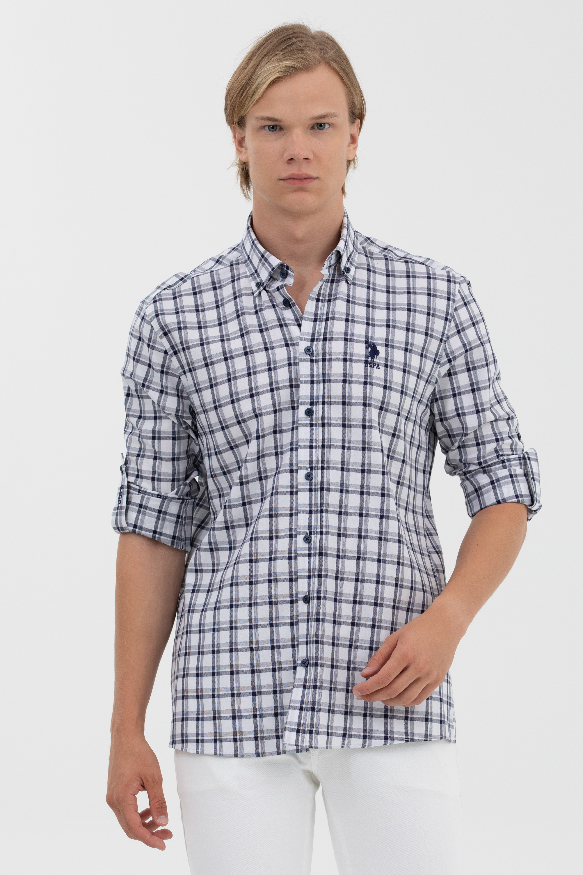 

Рубашка мужская U.S. POLO Assn. G081GL0040ELIUS белая XL, Белый, G081GL0040ELIUS