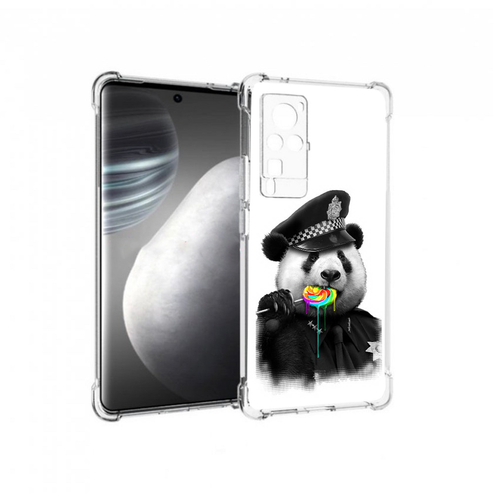 

Чехол MyPads Tocco для Vivo X60 pro Панда полиция (PT226972.385.130), Прозрачный, Tocco