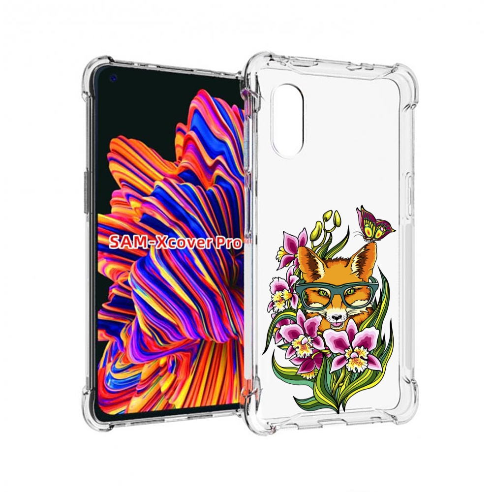 

Чехол MyPads Лиса в цветах для Samsung Galaxy Xcover Pro 1, Прозрачный, Tocco