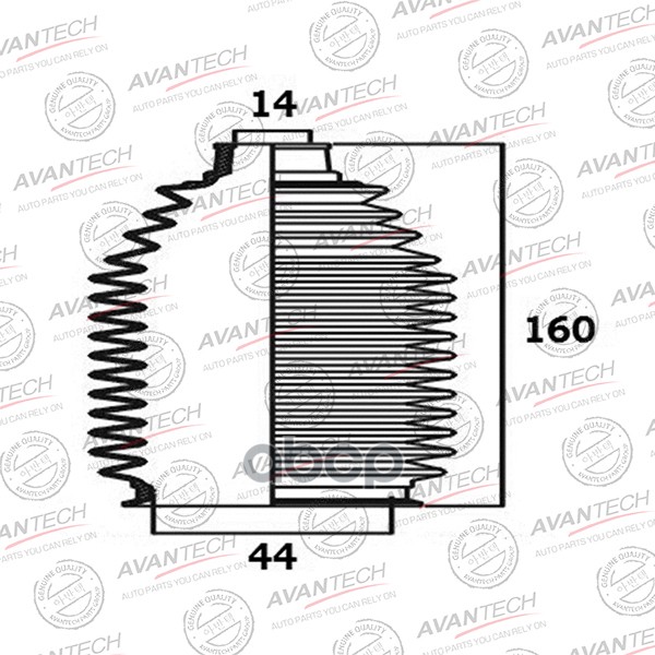 

AVANTECH 'BS0101 Пыльник рулевой системы 1шт