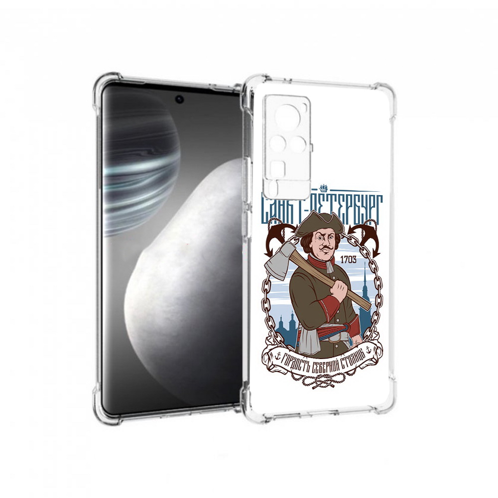 

Чехол MyPads Tocco для Vivo X60 pro Петр первый (PT226972.385.134), Прозрачный, Tocco