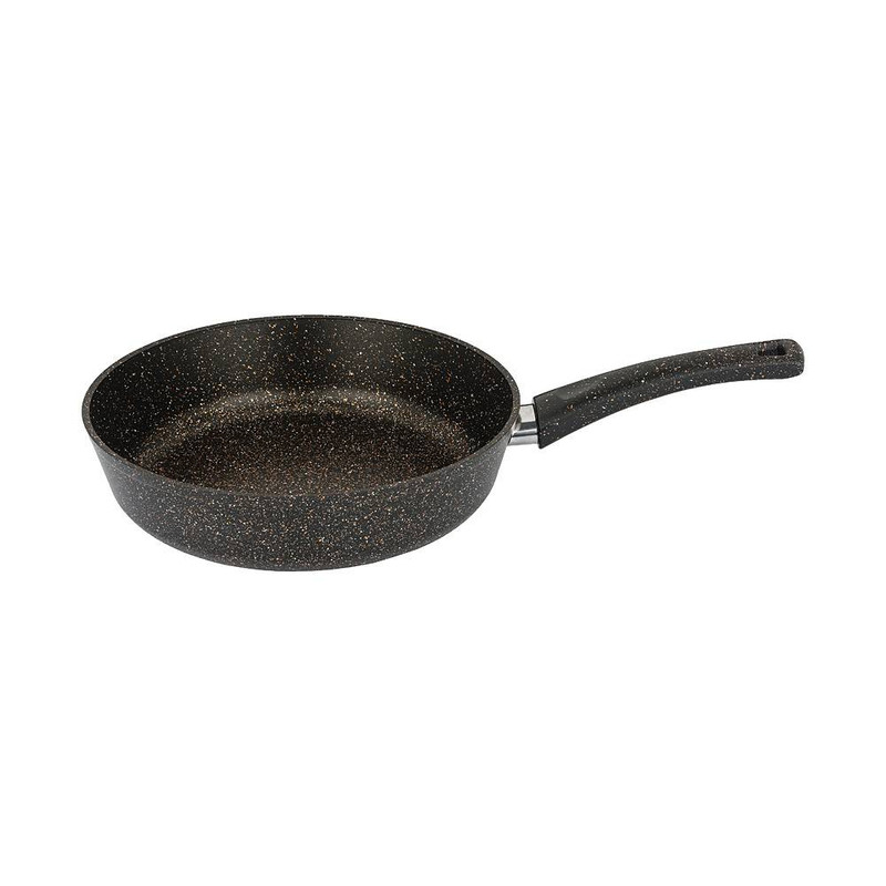 

Сковорода глубокая алюминий Agness Granite 20х5,7см 952-001, Черный