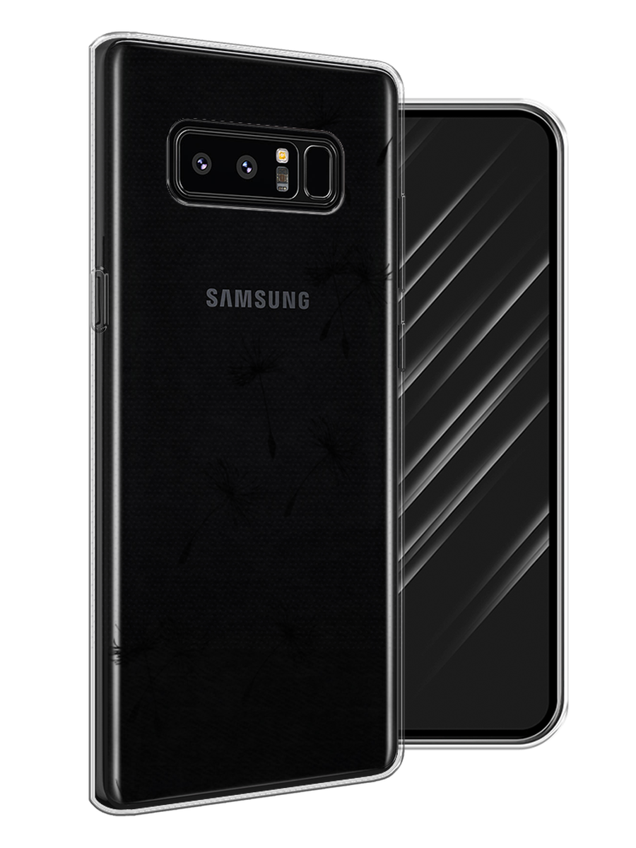 

Чехол Awog на Samsung Galaxy Note 8 "Летящие одуванчики", Черный, 25250-8