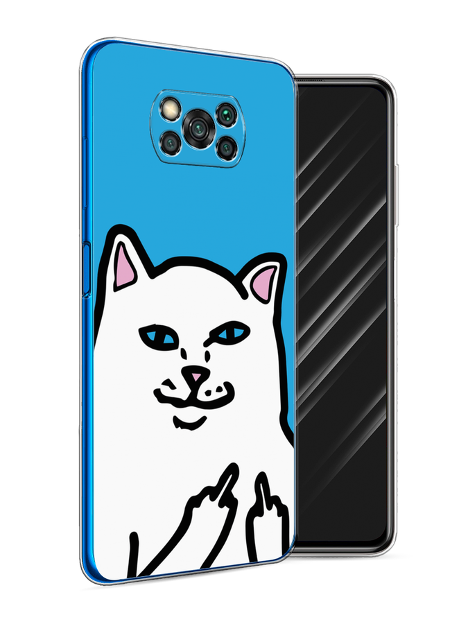 

Чехол Awog на Poco X3/X3 Pro "Кот жесть", Разноцветный, 310650-9