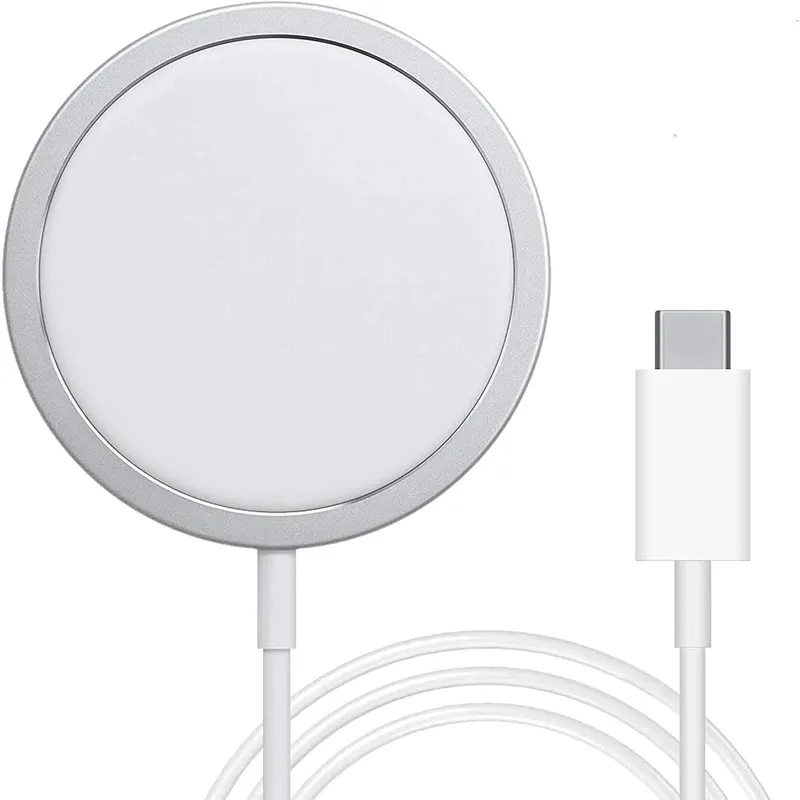 

Беспроводное зарядное устройство MagSafe Charger 15W для iPhone быстрая зарядка, белый, Apple MagSafe Charger