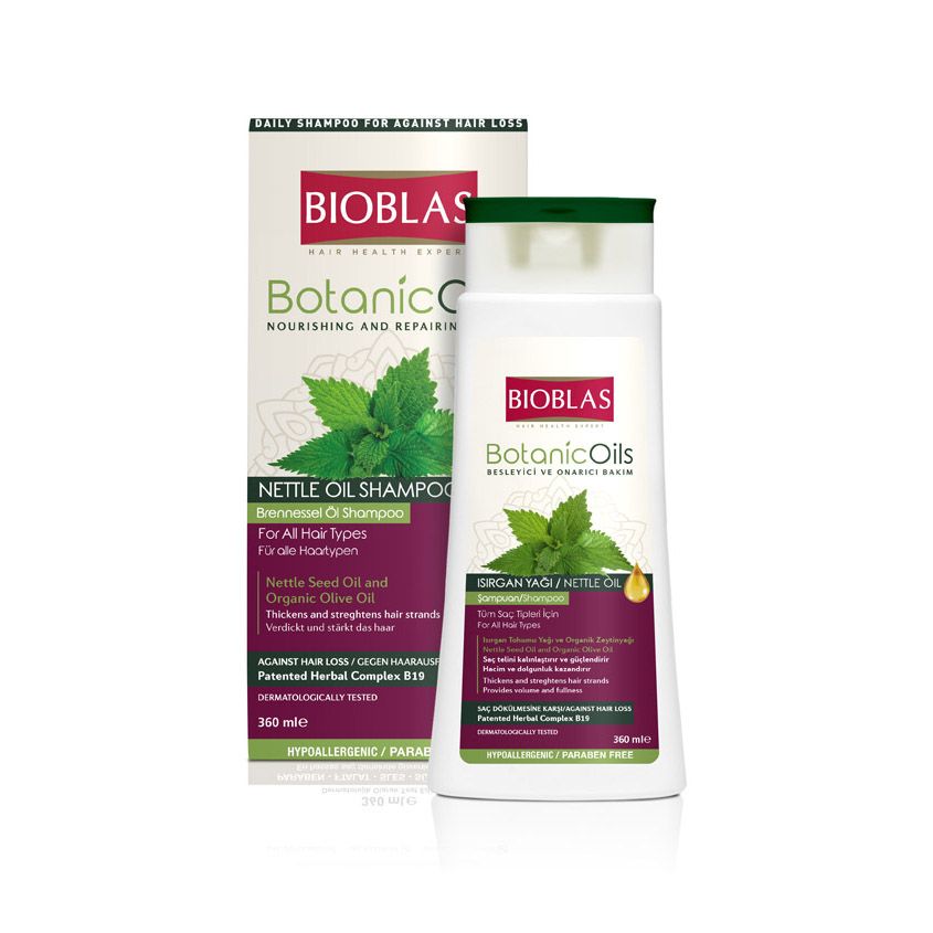 Шампунь Bioblas для объема Botanic Oils Nettle Oil 360 мл