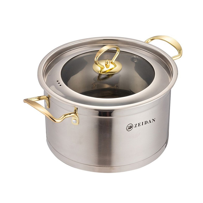 

Кастрюля ZEIDAN Z-501058 GOLD, Серебристый