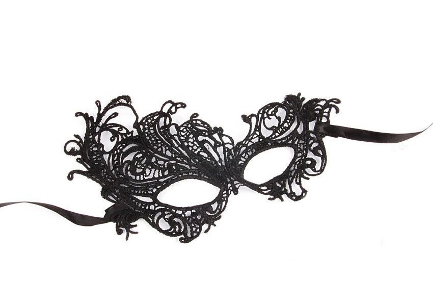 фото Черная ажурная текстильная маска марго bior toys