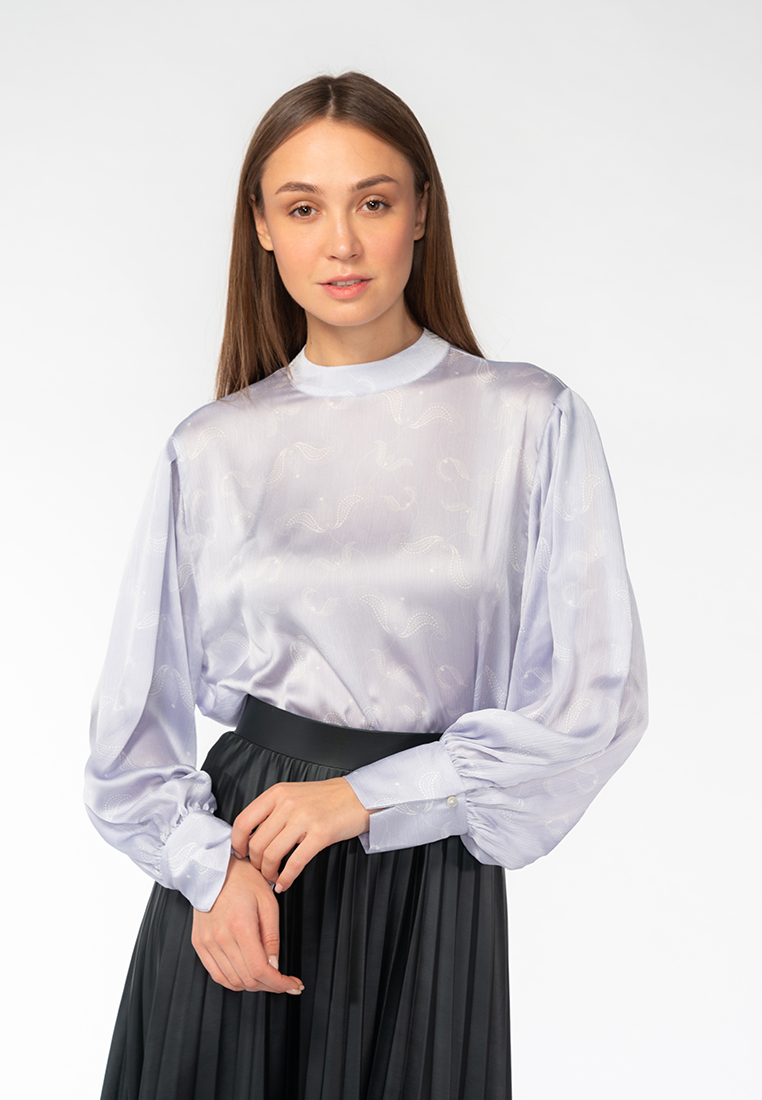 

Блуза женская Modis M201W00052 фиолетовая 46 RU, M201W00052