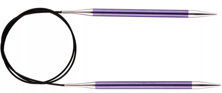 

Спицы круговые "Zing", 3,75 мм, длина 80 см, Фиолетовый, Zing