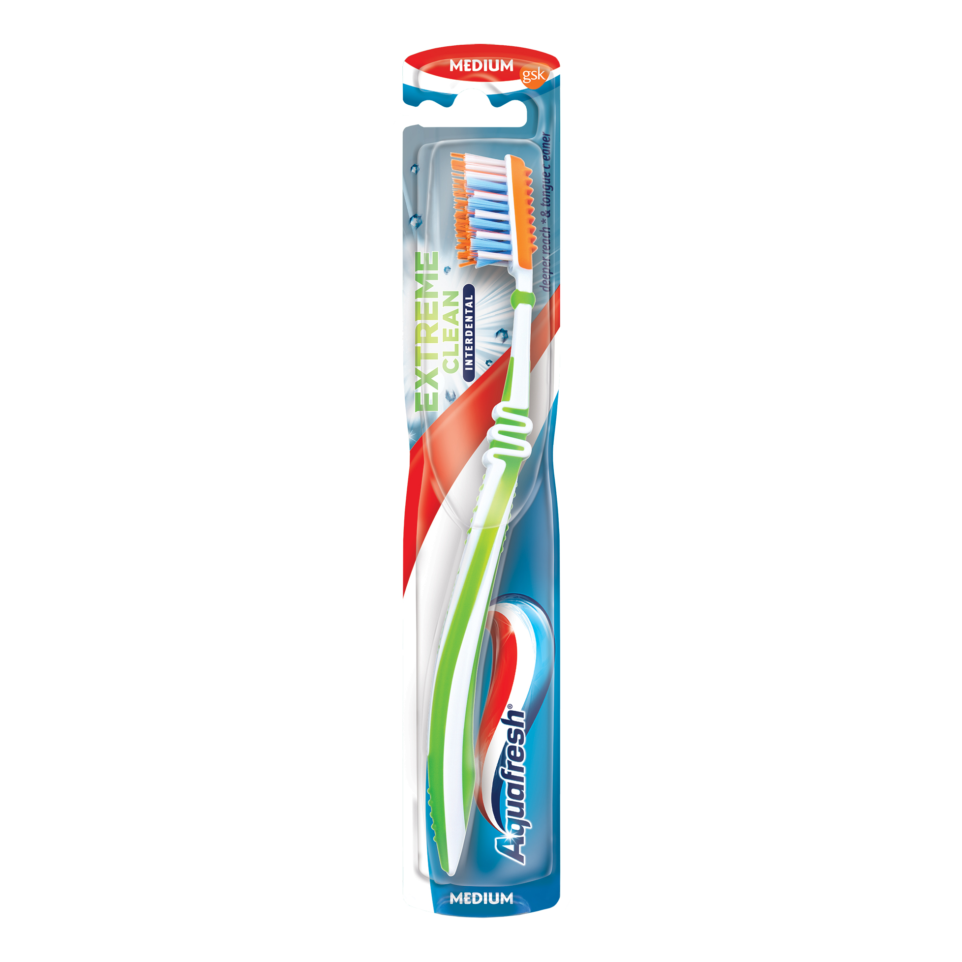 Зубная щетка Aquafresh Extreme Clean tooth&Tongue Extreme Clean + Interdental в ассортименте