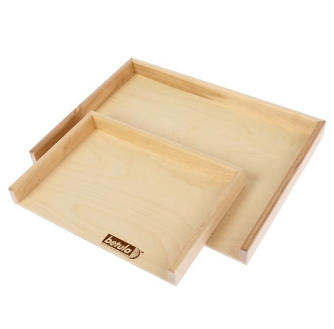 

Набор разделочных досок Betula 40x30, дерево, 2 шт., Бежевый