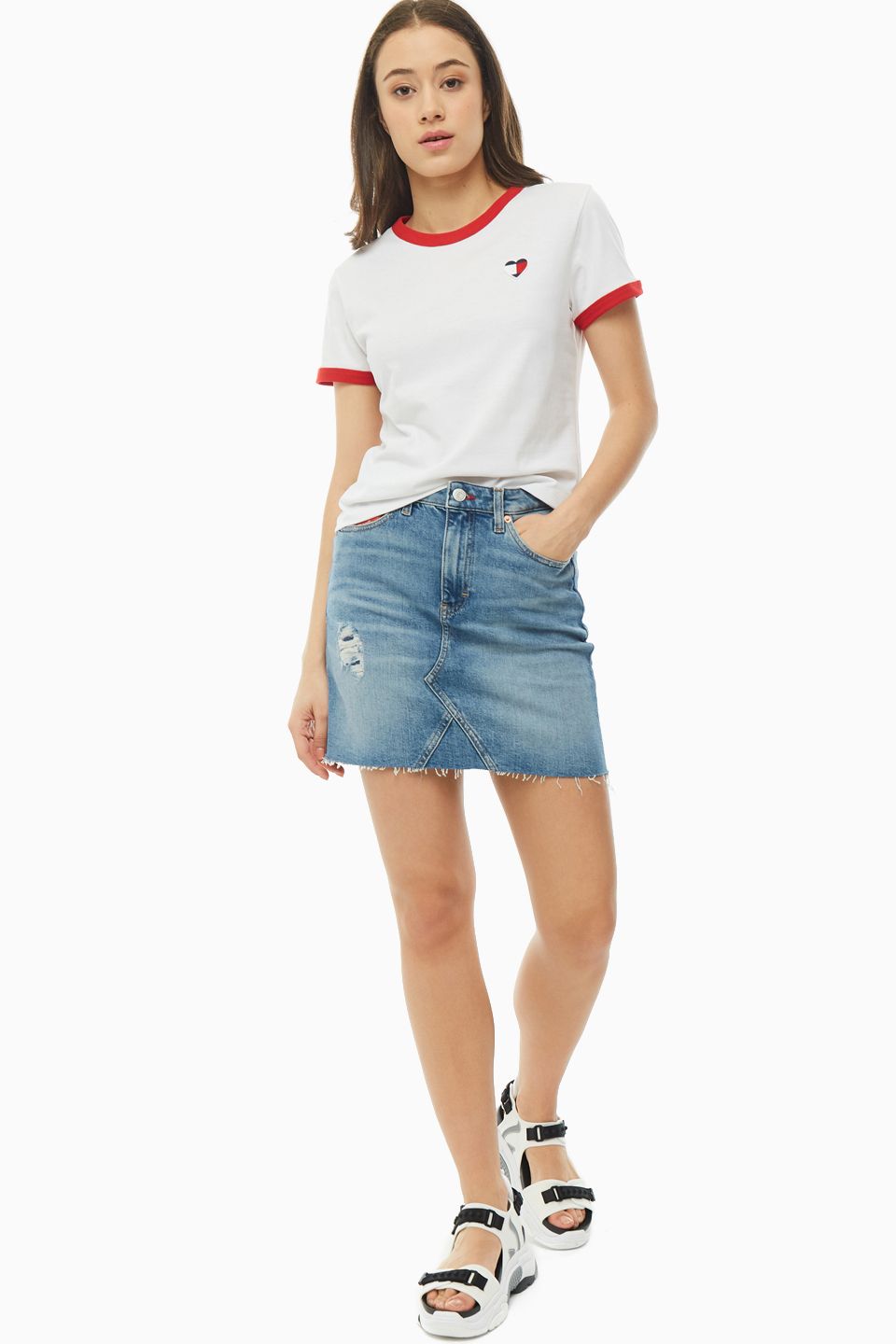 

Юбка женская Tommy Jeans DW0DW0768 синяя 24 US, Синий, DW0DW0768