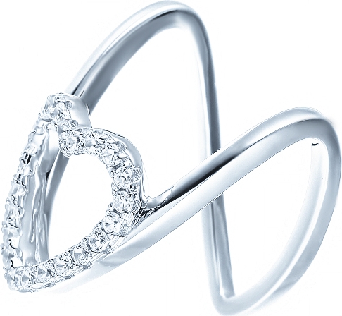 

Кольцо женское Джей Ви ML02250B р.17.5, ML02250B