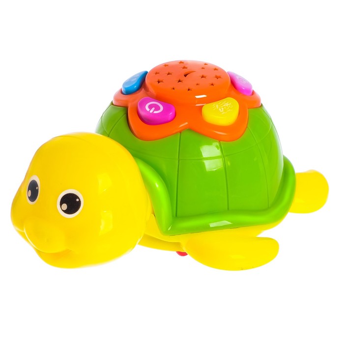 фото Музыкальная игрушка забияка черепаха, световые и звуковые эффекты