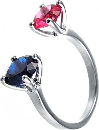 

Кольцо из серебра р.  Джей Ви R24490-BR2_002, фианит, R24490-BR2_002