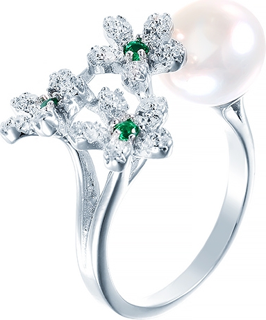 

Кольцо из серебра с жемчугом р. 17 Джей Ви R24598-W, R24598-W
