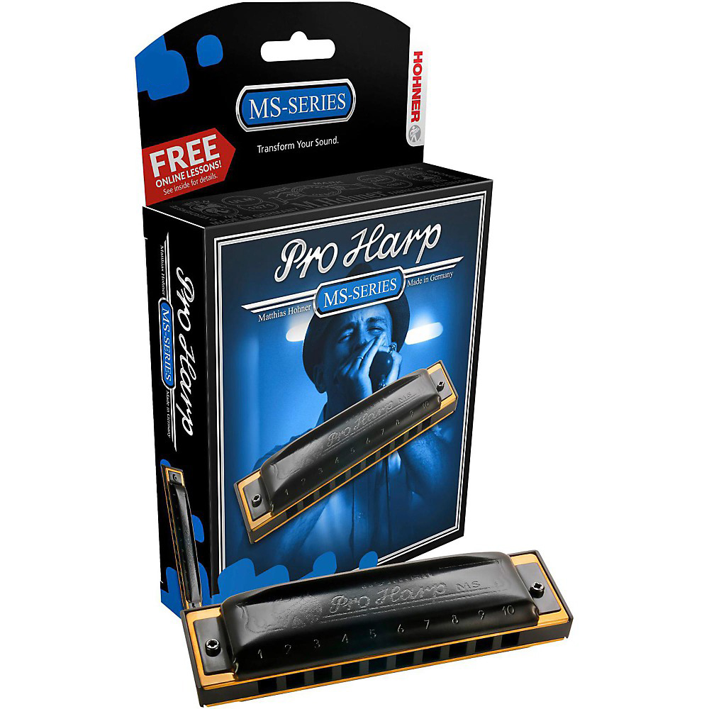

Губная гармоника диатоническая HOHNER Pro Harp 562/20 MS F#, Черный;золотистый