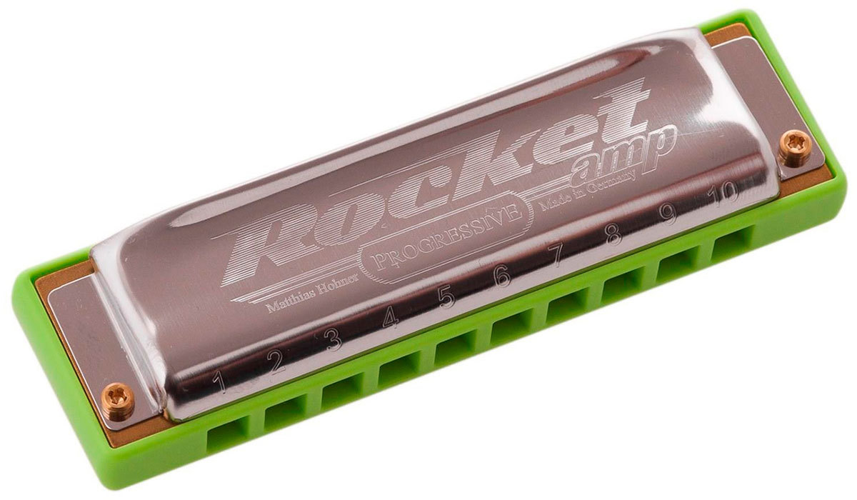 

Губная гармоника диатоническая HOHNER Rocket Amp 2015/20 C, Салатовый