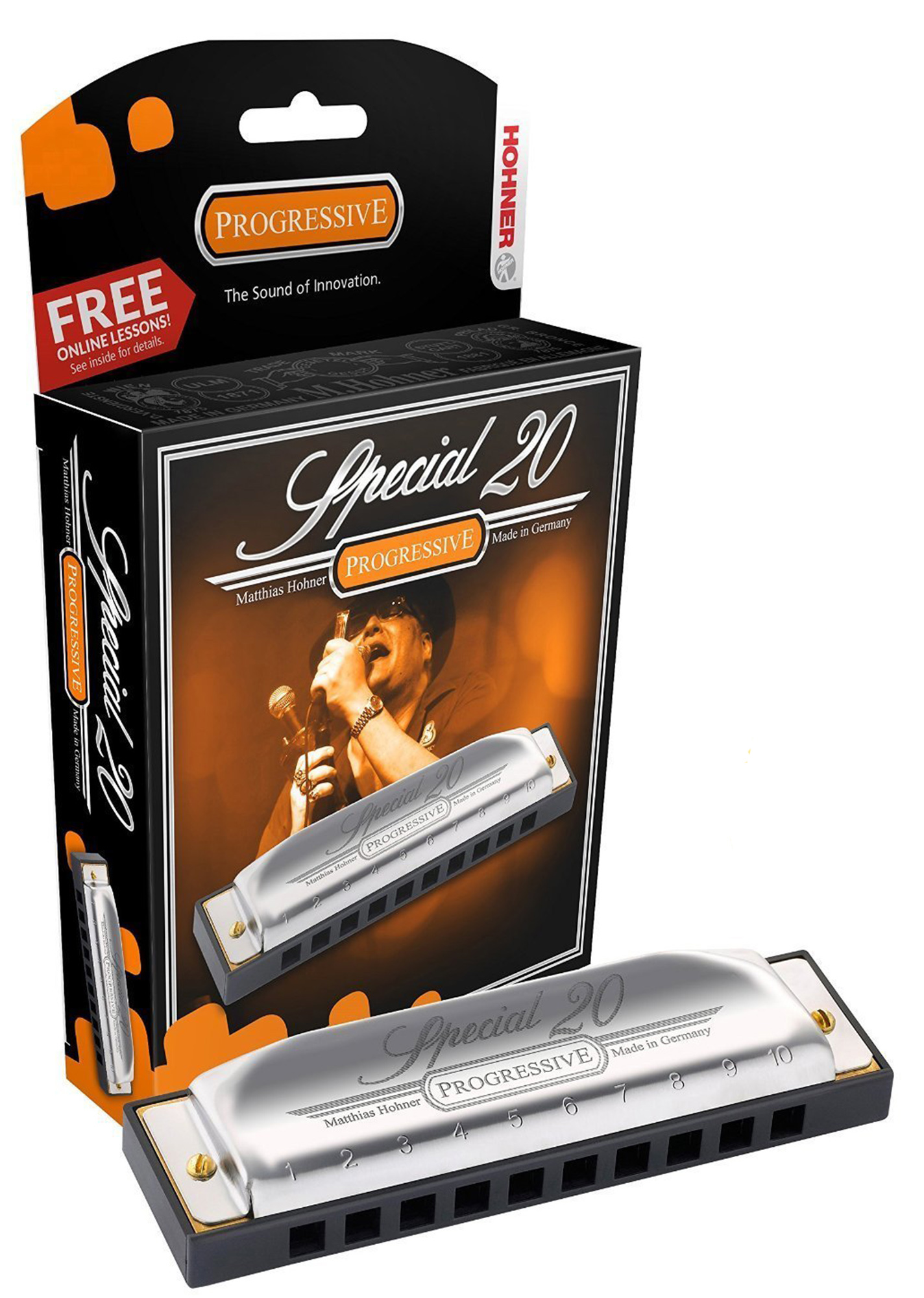 

Губная гармоника диатоническая HOHNER Special 20 560/20 G, Серебристый;черный