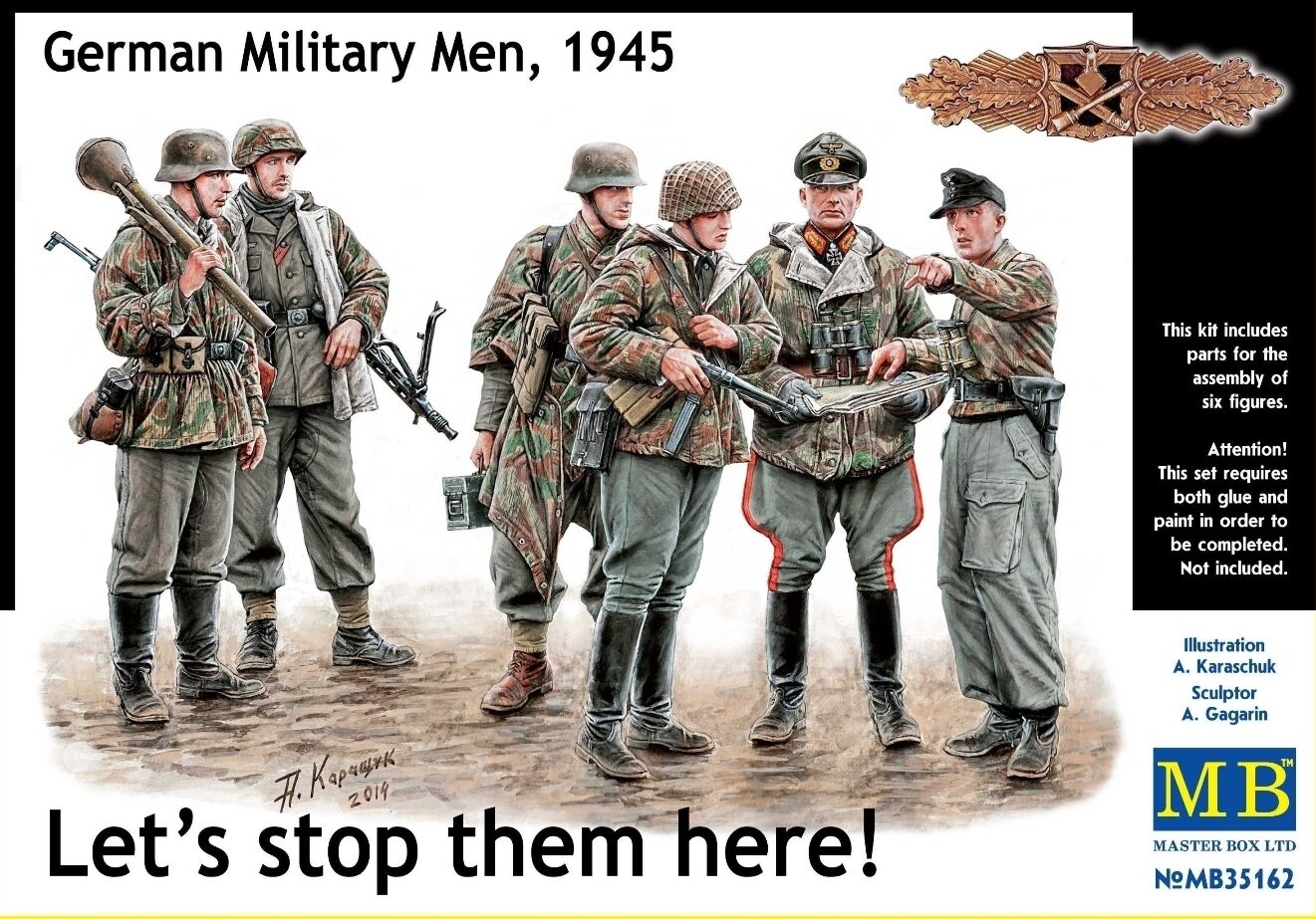 

Сборная модель MasterBox 1/35 Германские военные, 1945 35162