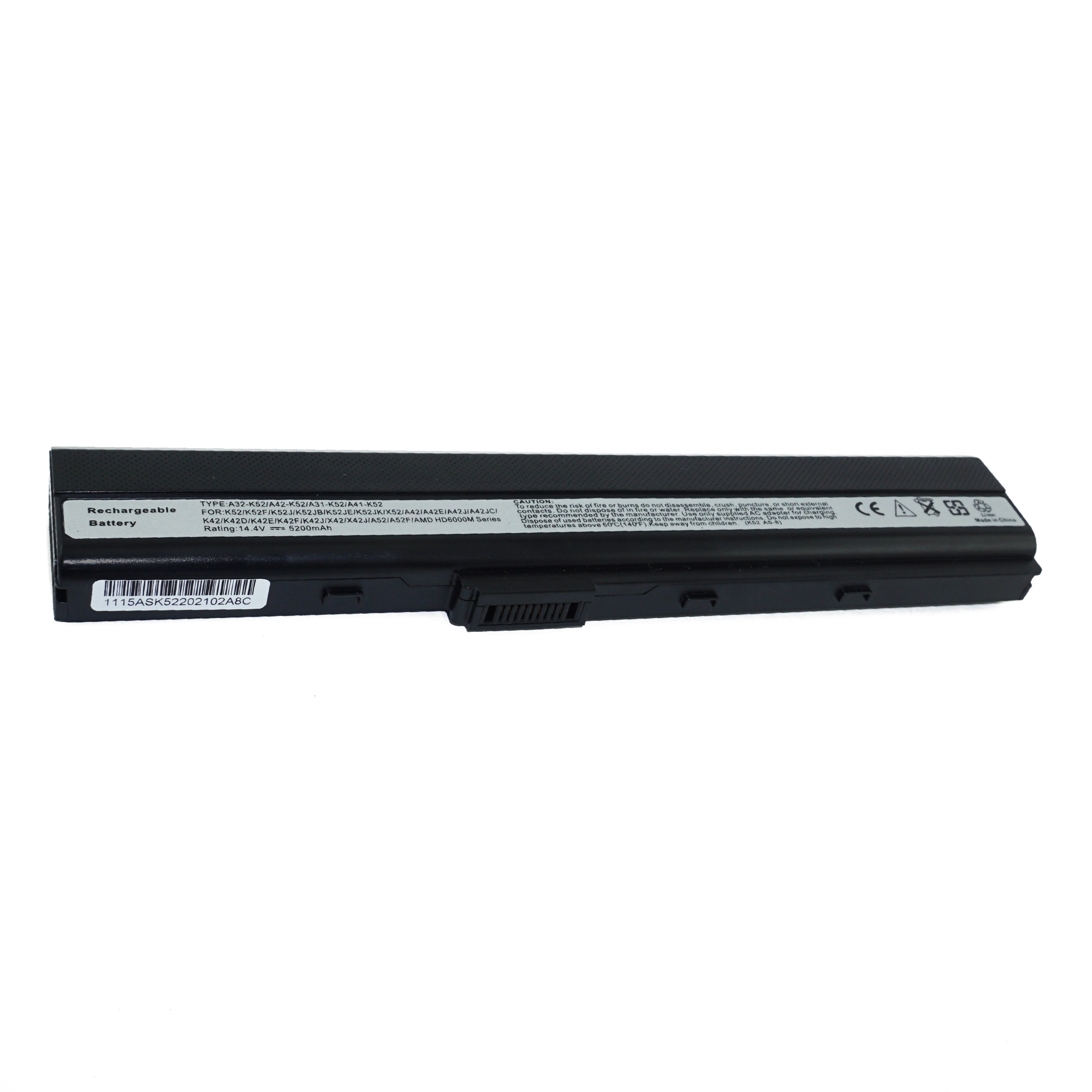 

Аккумулятор Azerty A42-K52 для Asus A42/A62/A52 и др. A31-B53, A42-N82 14.8V 5200mAh