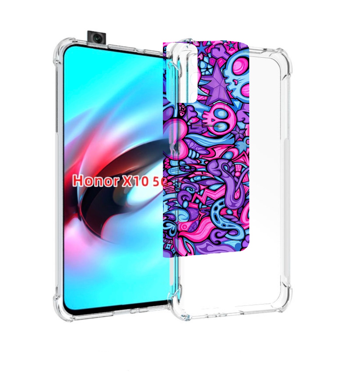 

Чехол MyPads крутой-паттерн для Honor X10, Прозрачный, Tocco