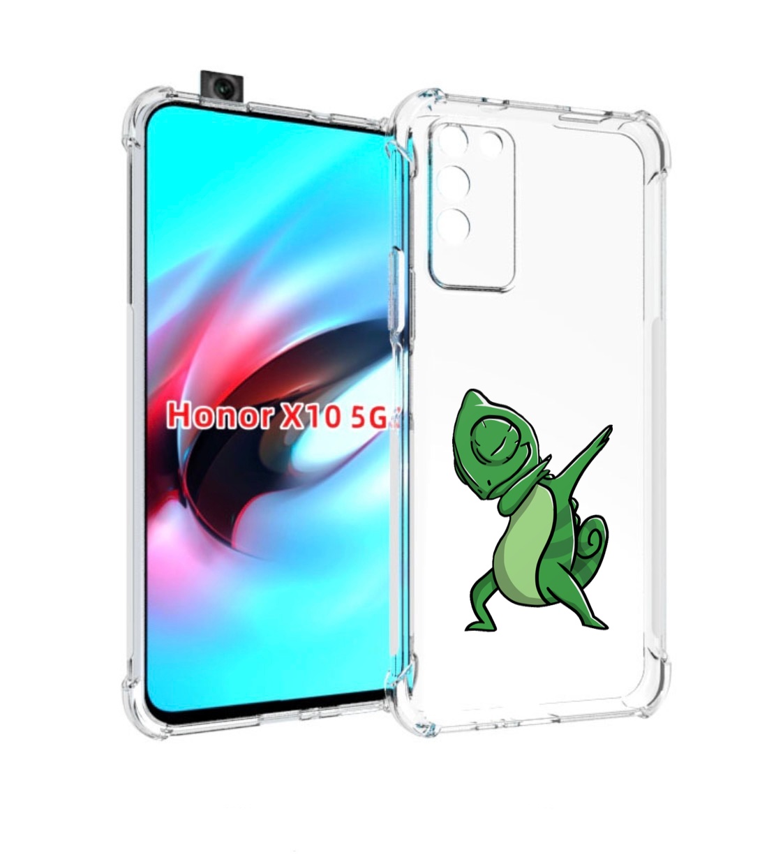 

Чехол MyPads крутой-хамелеон для Honor X10, Прозрачный, Tocco