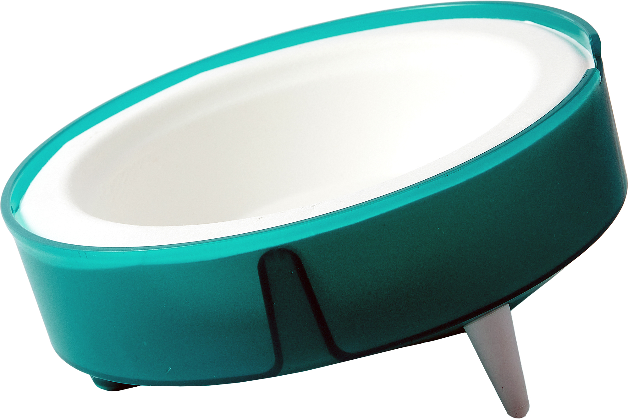 фото Одинарная миска для кошек petkit fresh food bowl, пластик, зеленый, 0.48 л