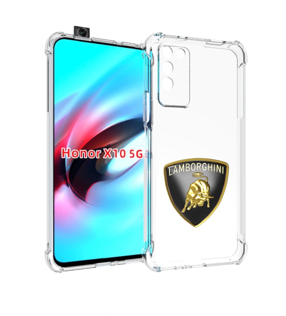 

Чехол MyPads ламборгини-lambo-6 мужской для Honor X10, Прозрачный, Tocco