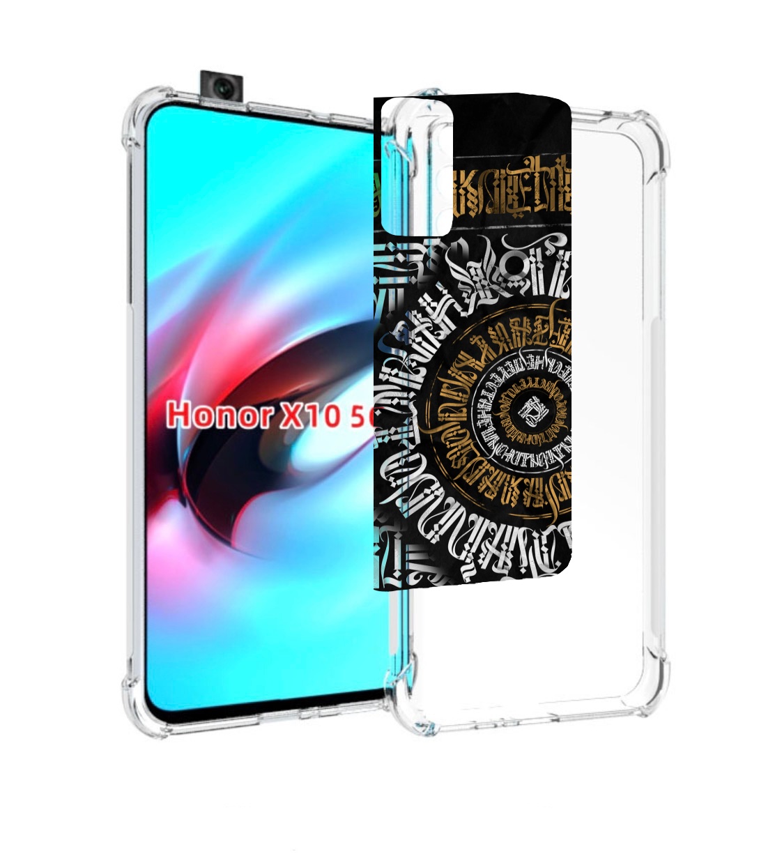 

Чехол MyPads лампас для Honor X10, Прозрачный, Tocco