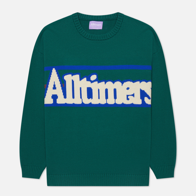 Мужской свитер Alltimers Broadway Knit зелёный, Размер S