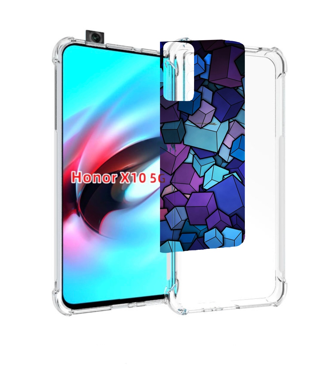 

Чехол MyPads лепестки для Honor X10, Прозрачный, Tocco