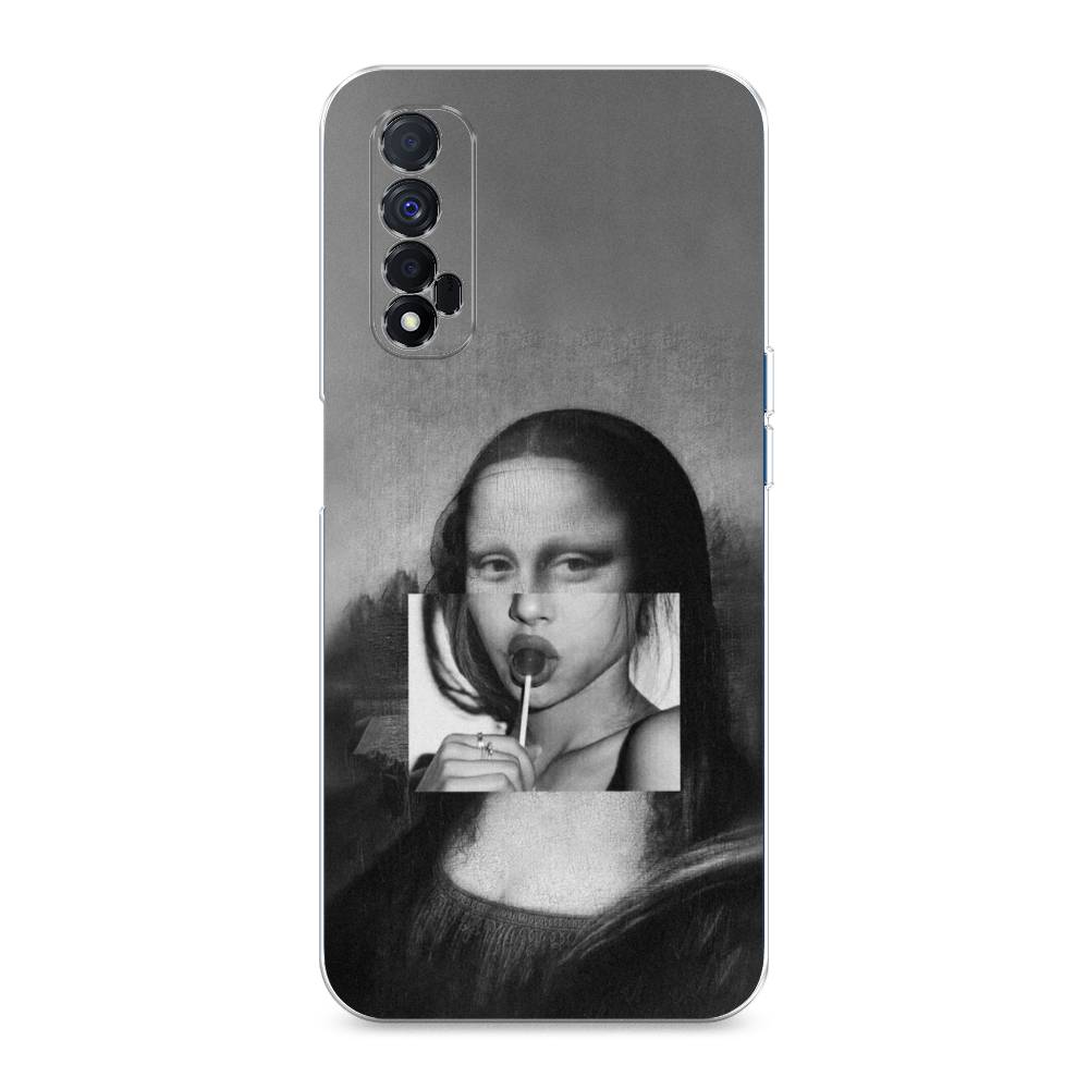 

Чехол Awog на Realme Narzo 30 4G "Mona Lisa sucking lollipop", Разноцветный, 257650-9