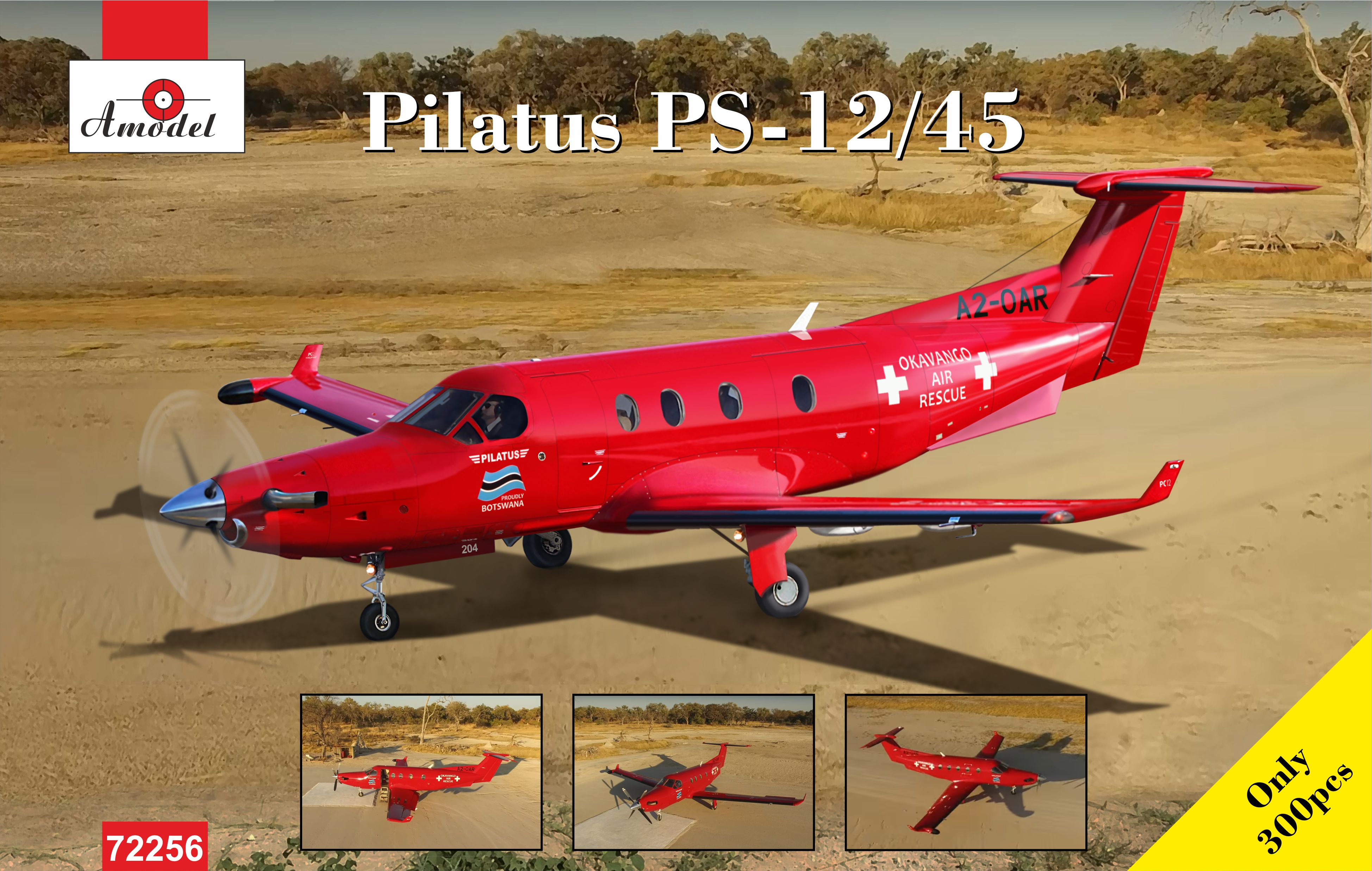 фото Сборная модель amodel 1/72 самолет pilatus pc-12/45 72256