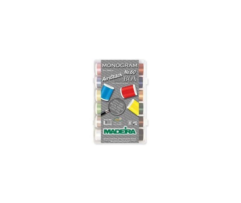 

Набор универсальных ниток Madeira Aerostitch №60 18*1000 м, Разноцветный