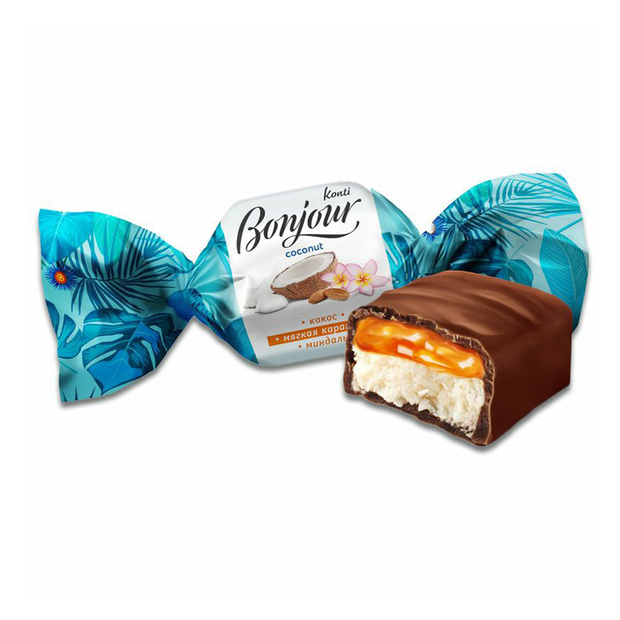 

Конфеты глазированные Кonti Bonjour Coconut