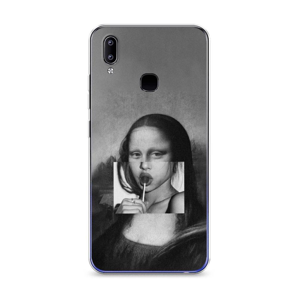 

Чехол Awog на Realme Q3 "Mona Lisa sucking lollipop", Разноцветный, 256450-9