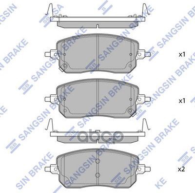 

Колодки Тормозные Передние Sp2932 Sangsin brake SP2932