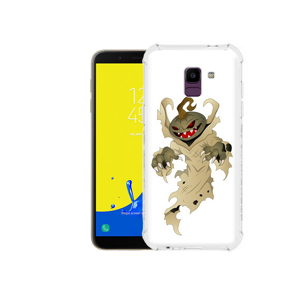 

Чехол MyPads Tocco для Samsung Galaxy J6 (2018) призрак хэллоуина, Прозрачный, Tocco