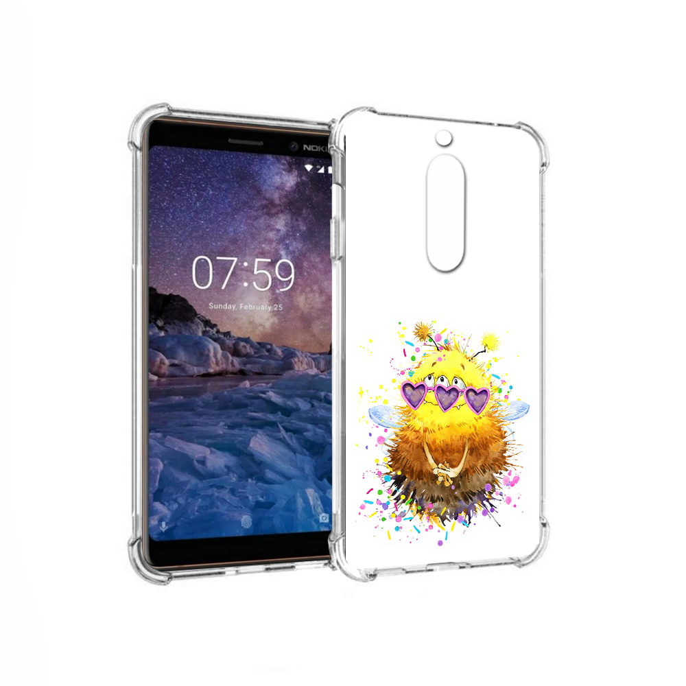 

Чехол MyPads Tocco для Nokia 7 Пушитый шмель (PT95887.123.143), Прозрачный, Tocco