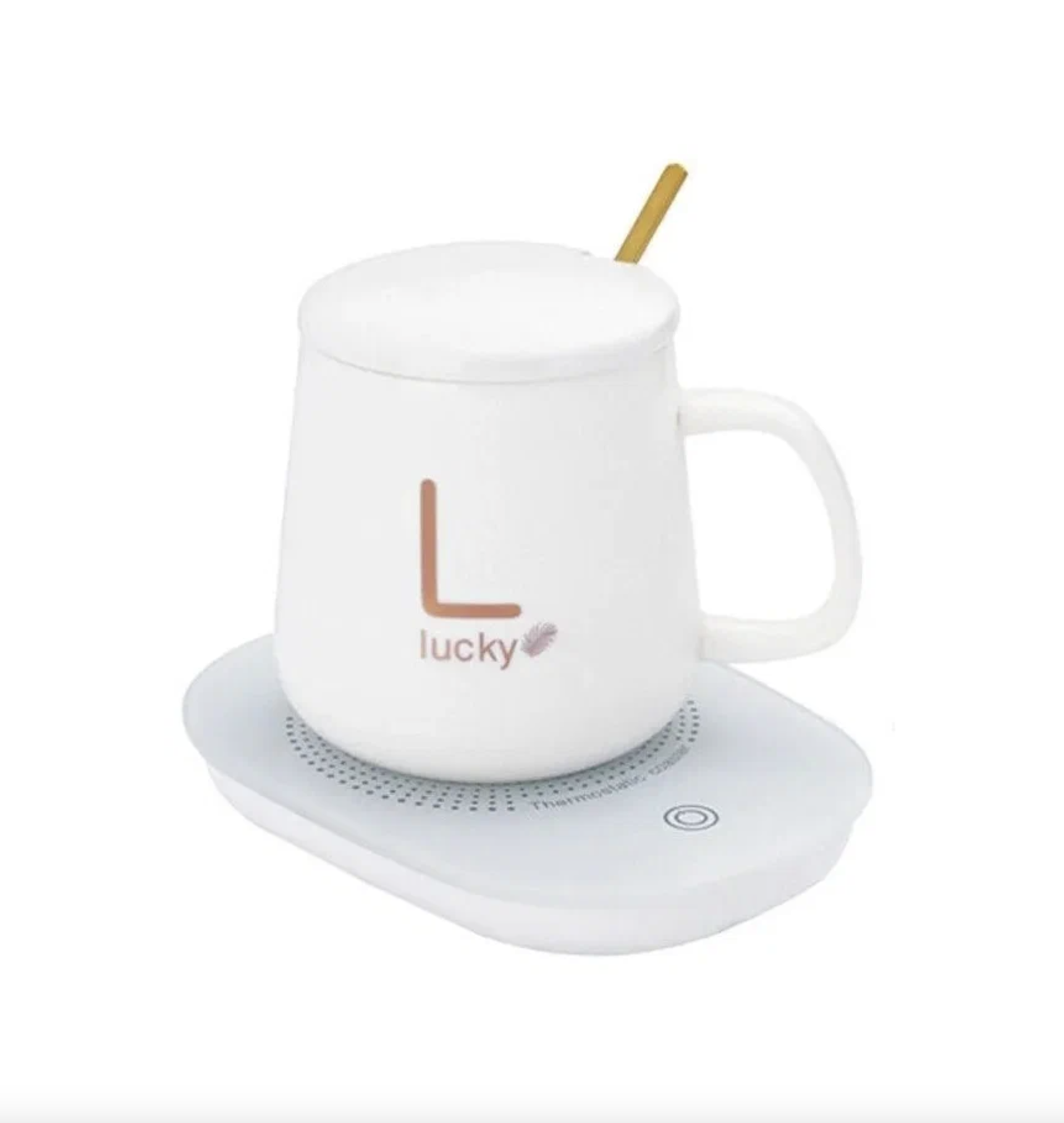 Кружка с подогревом для кофе и чая SSY Чашка керамическая с подставкой