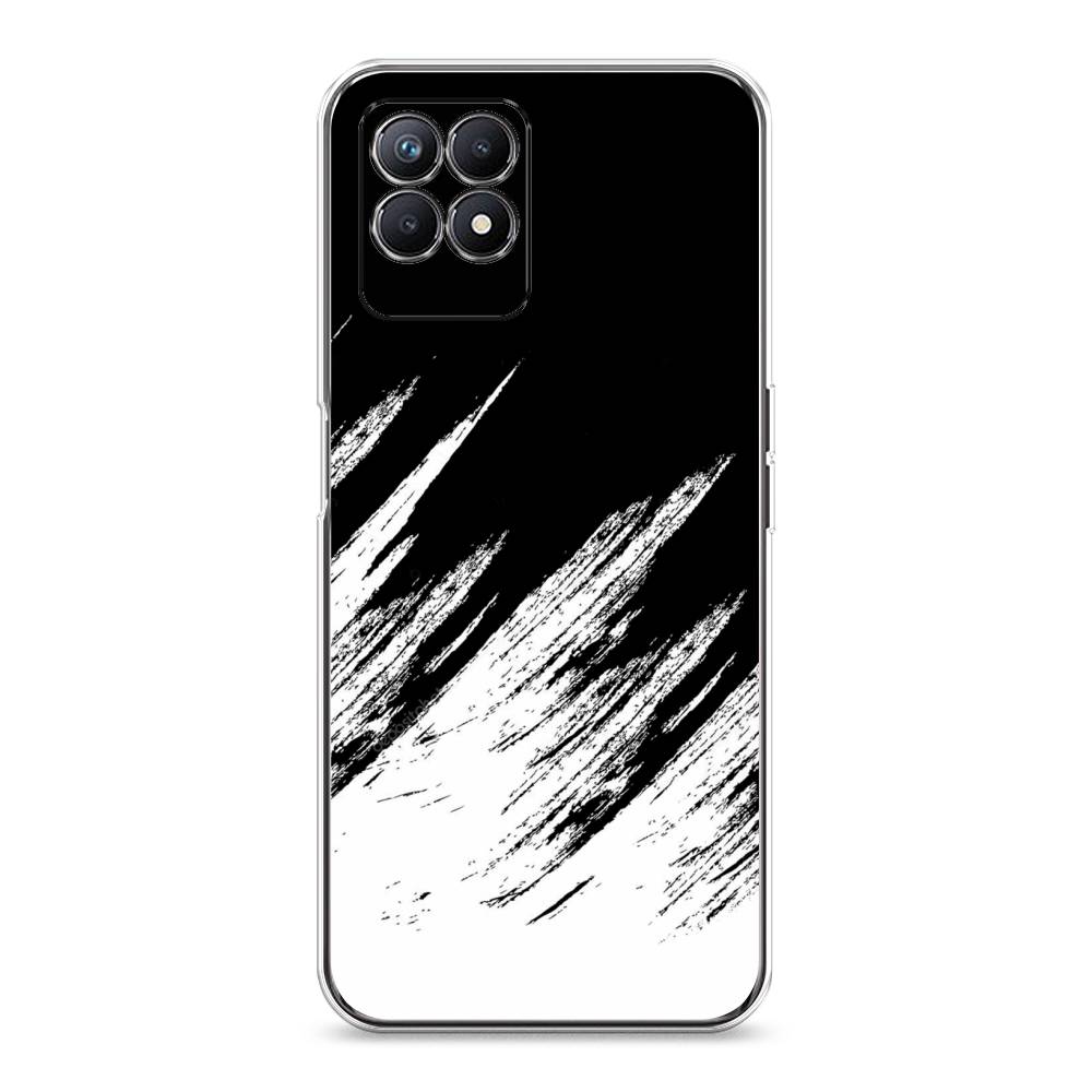 

Чехол Awog на Realme 8i "Черно белые брызги", Разноцветный, 257350-3